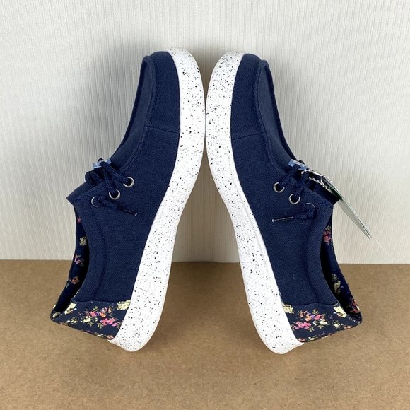 Skechers Bobs Skipper Laurel Oak Slip On Memory Foam Womens Size 6 Navy Blue - Picture 6 of 14